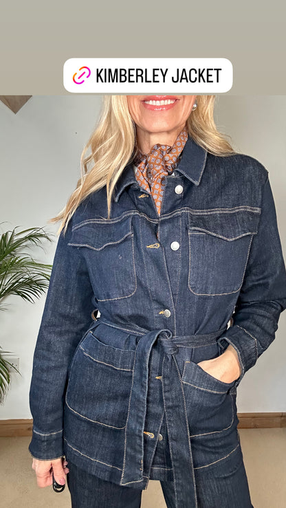 Kimberley Belted Denim Jacket