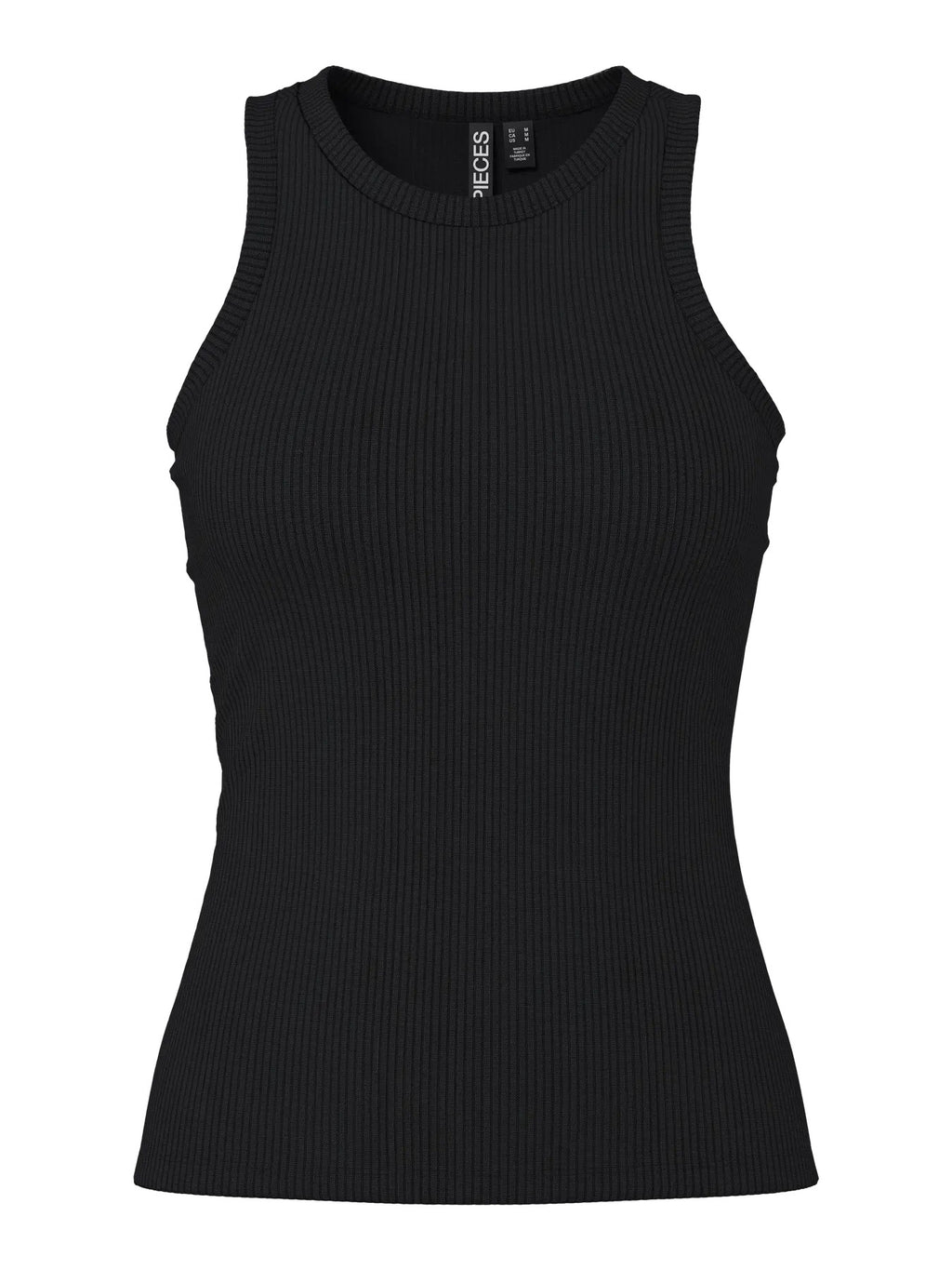 Black Ribbed Vest  Top