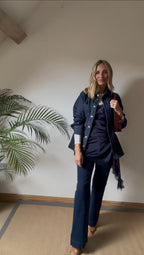 Satin and Lace Asymmetric Dress