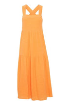 Tangerine Cheesecloth Sundress