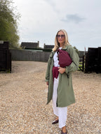 Khaki parka coat
