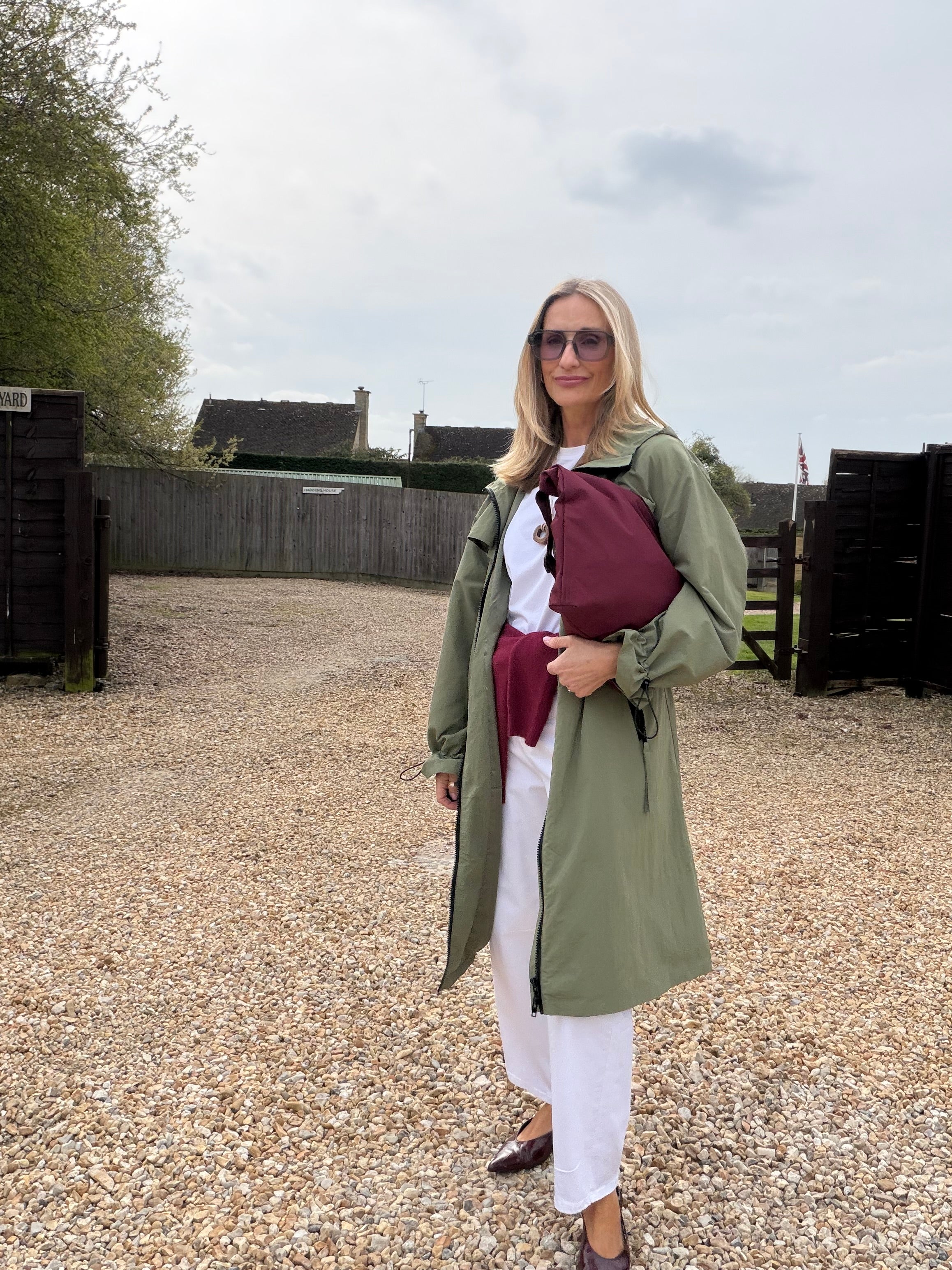 Khaki parka coat