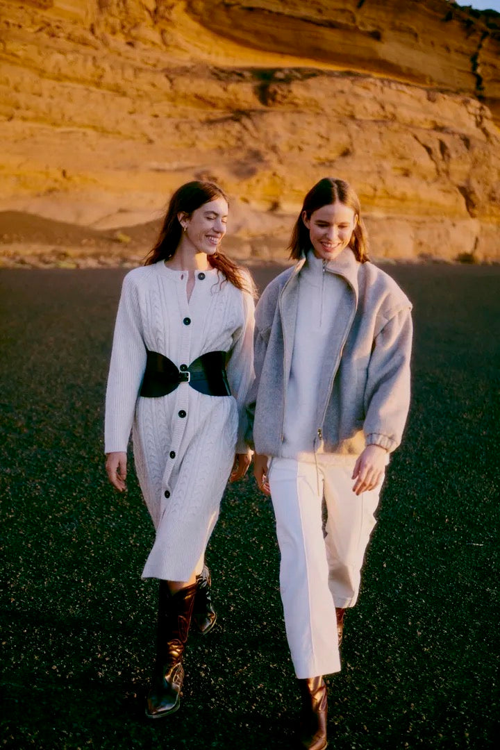 Cropped Winter White Cords