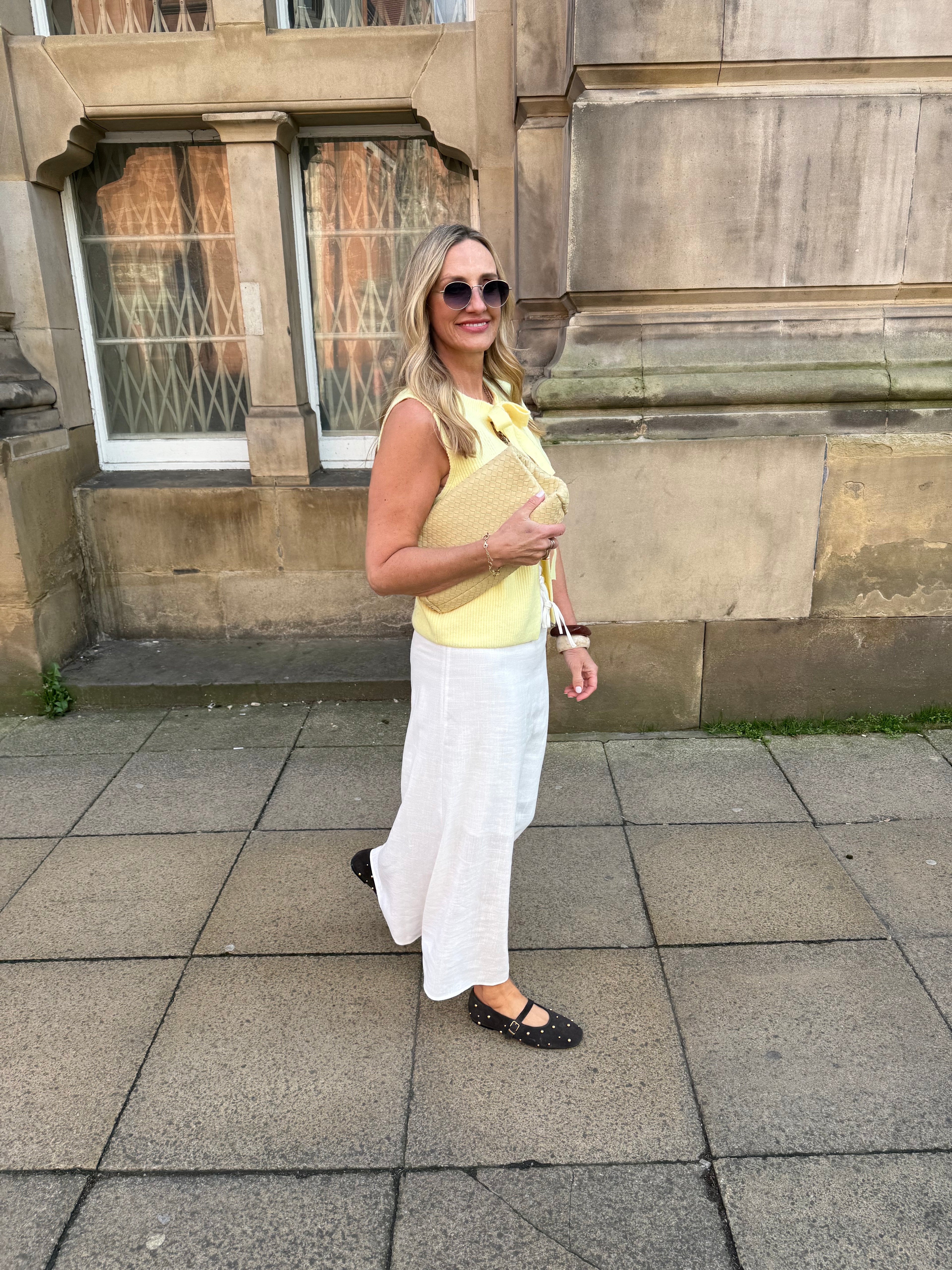 Tie Front Sleeveless Knit