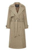 Trench Style Coat - Sepia
