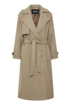 Trench Style Coat - Sepia
