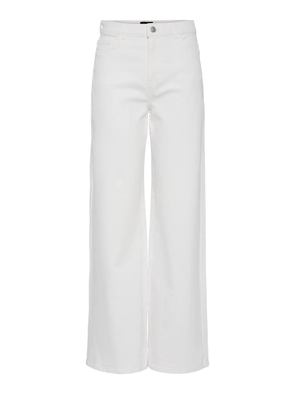 Wide Leg White Jeans
