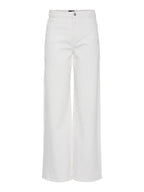 Wide Leg White Jeans