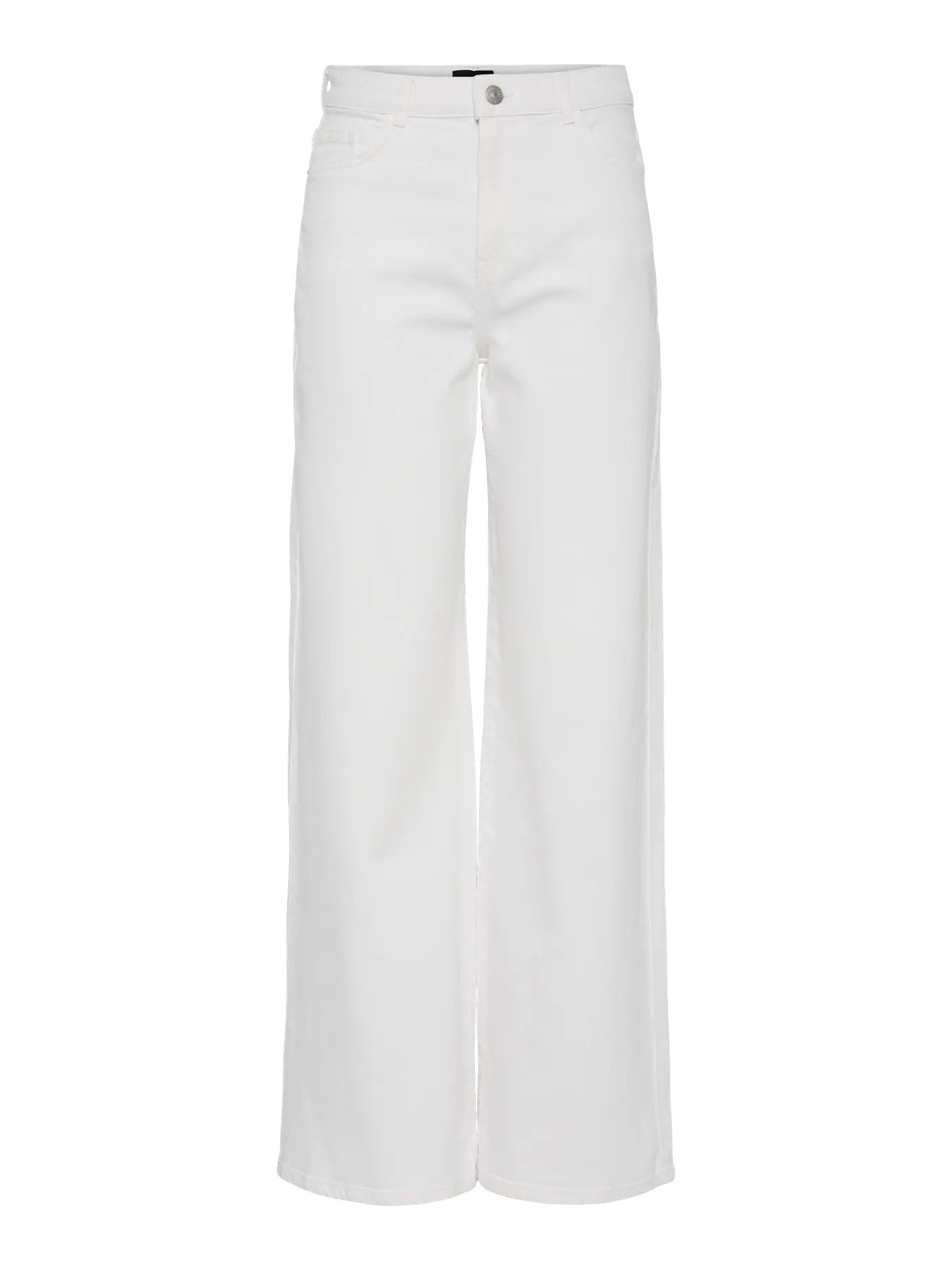 Wide Leg White Jeans