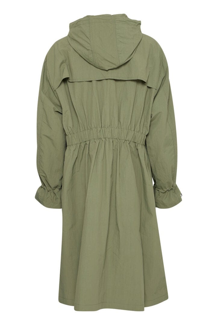 Khaki parka coat