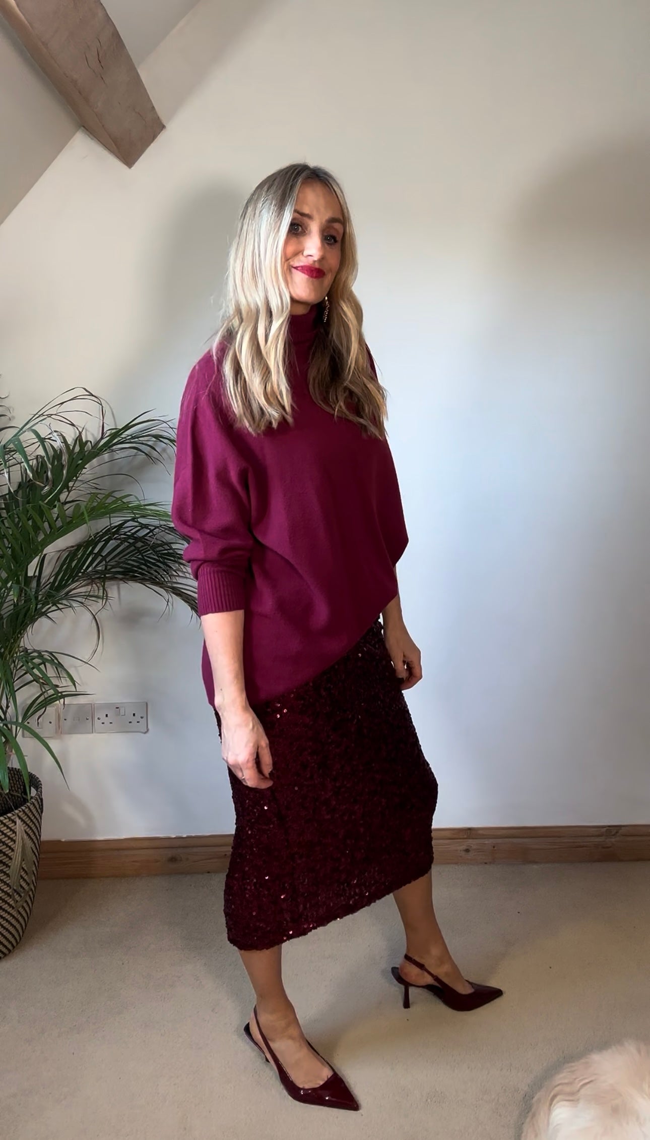 Relaxed Fit Roll Neck Jumper