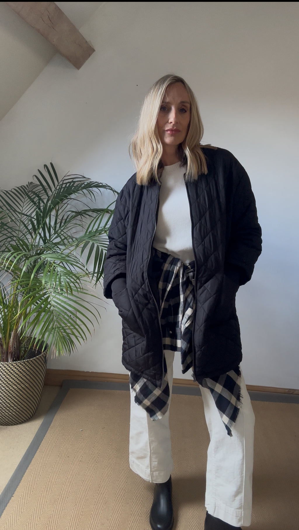 Black Quilted Jacket