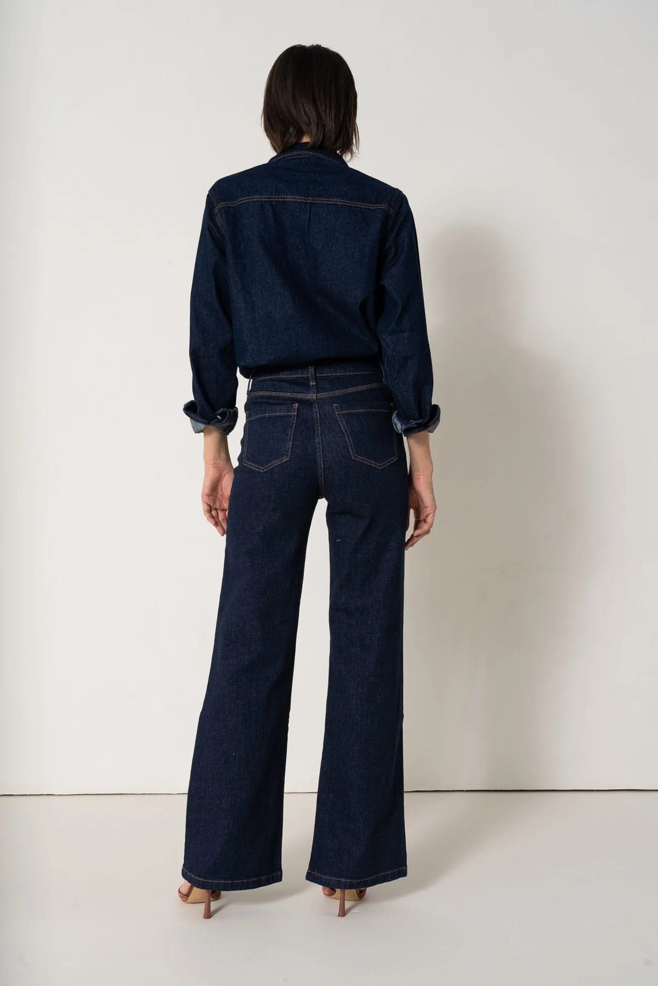 Patch Pocket Dark Blue Jeans