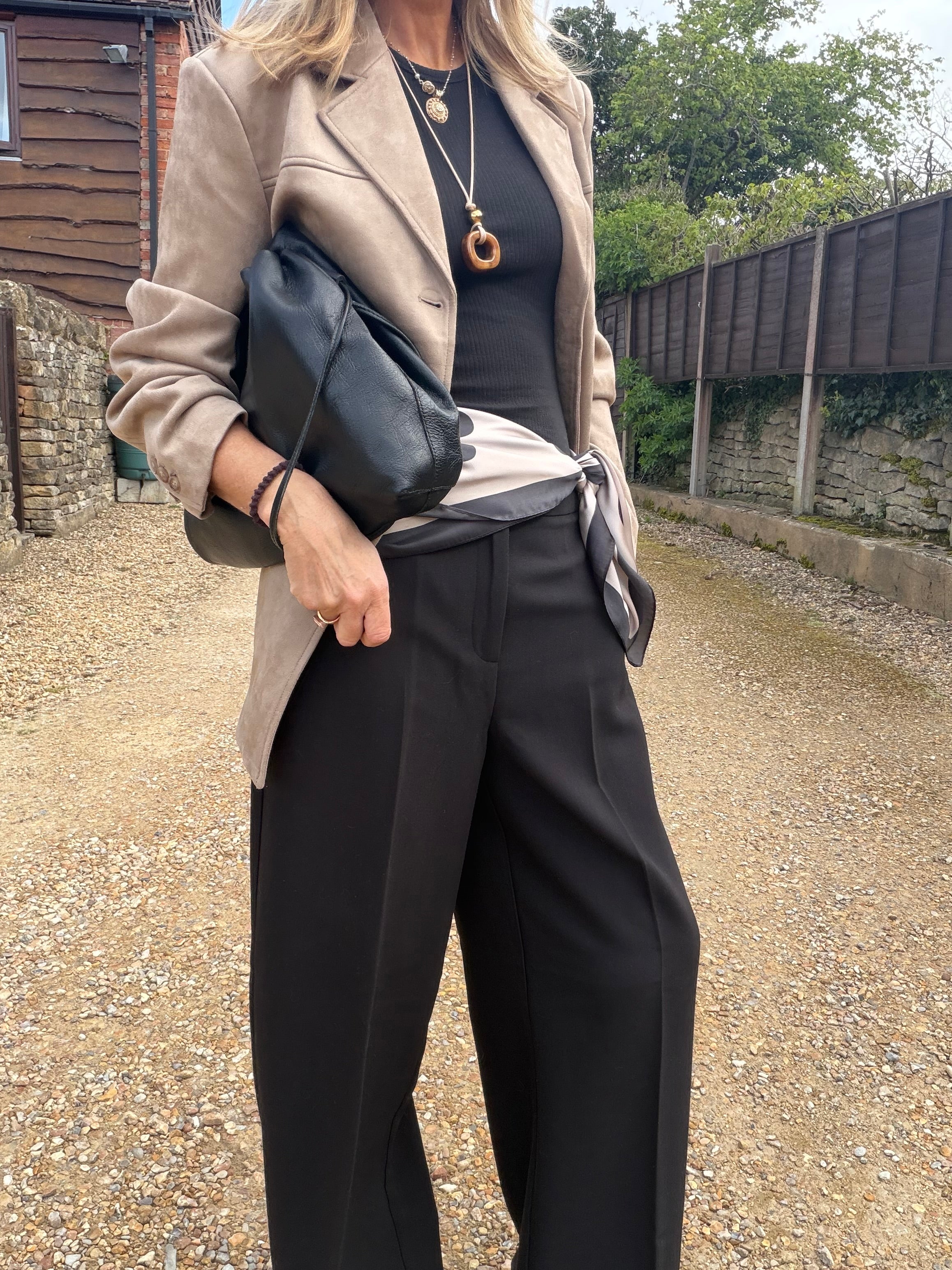 Black Wide Leg Trousers
