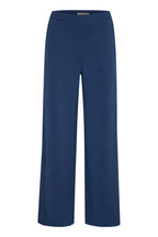 Navy Modal Wide Leg Loungewear Suit