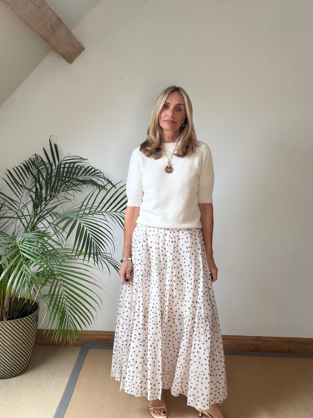 Short Sleeve Alpaca Jumper