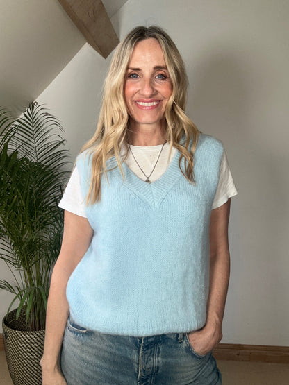 Mohair V Neck Tank Top