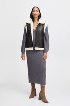 Shearling Gilet - Black