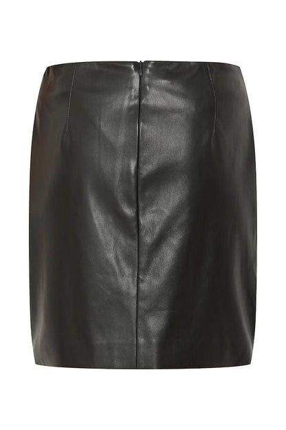 Faux Leather Mini Skirt
