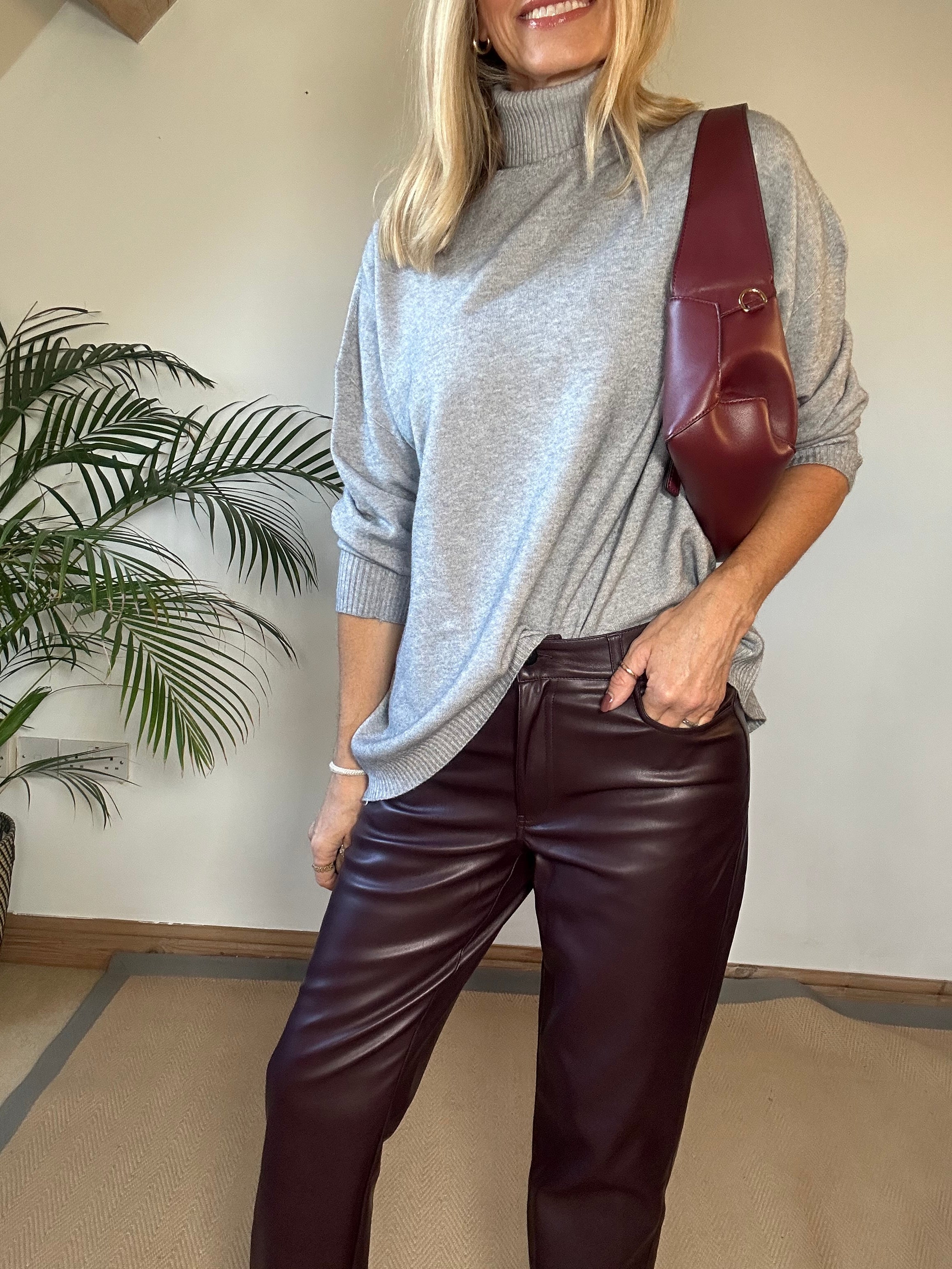 Relaxed Fit Roll Neck Jumper