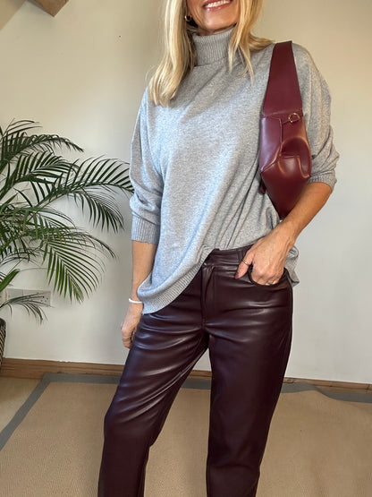 Relaxed Fit Roll Neck Jumper