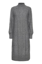 Load image into Gallery viewer, Grey Cable Knitted Dress
