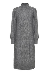 Grey Cable Knitted Dress
