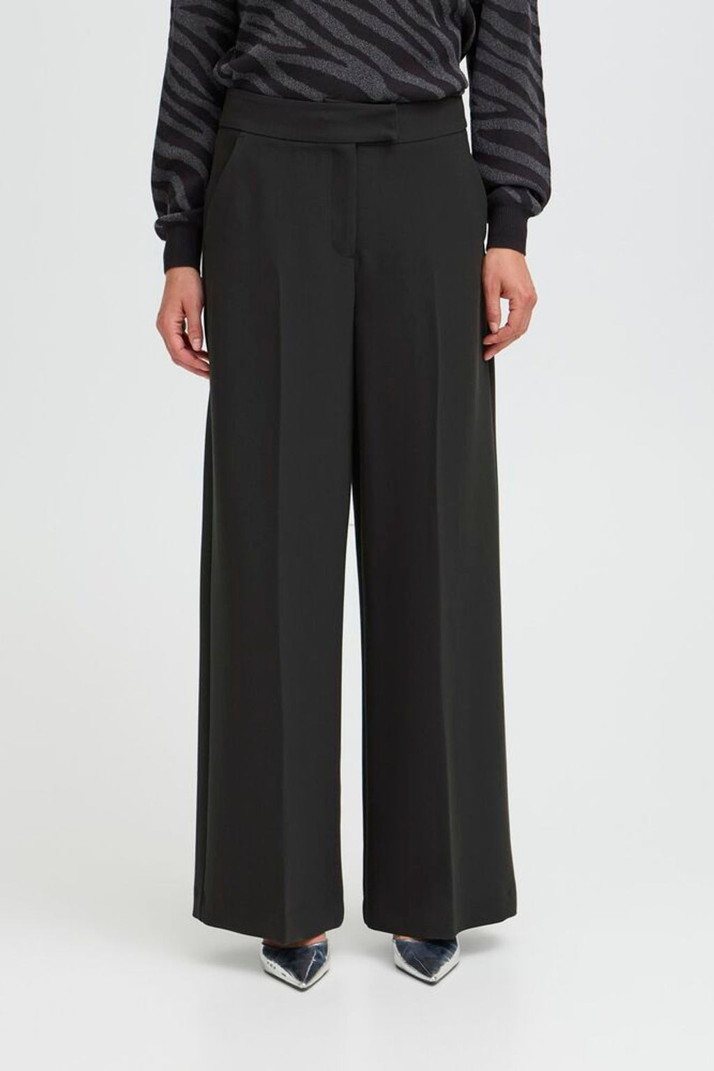 Black Wide Leg Trousers