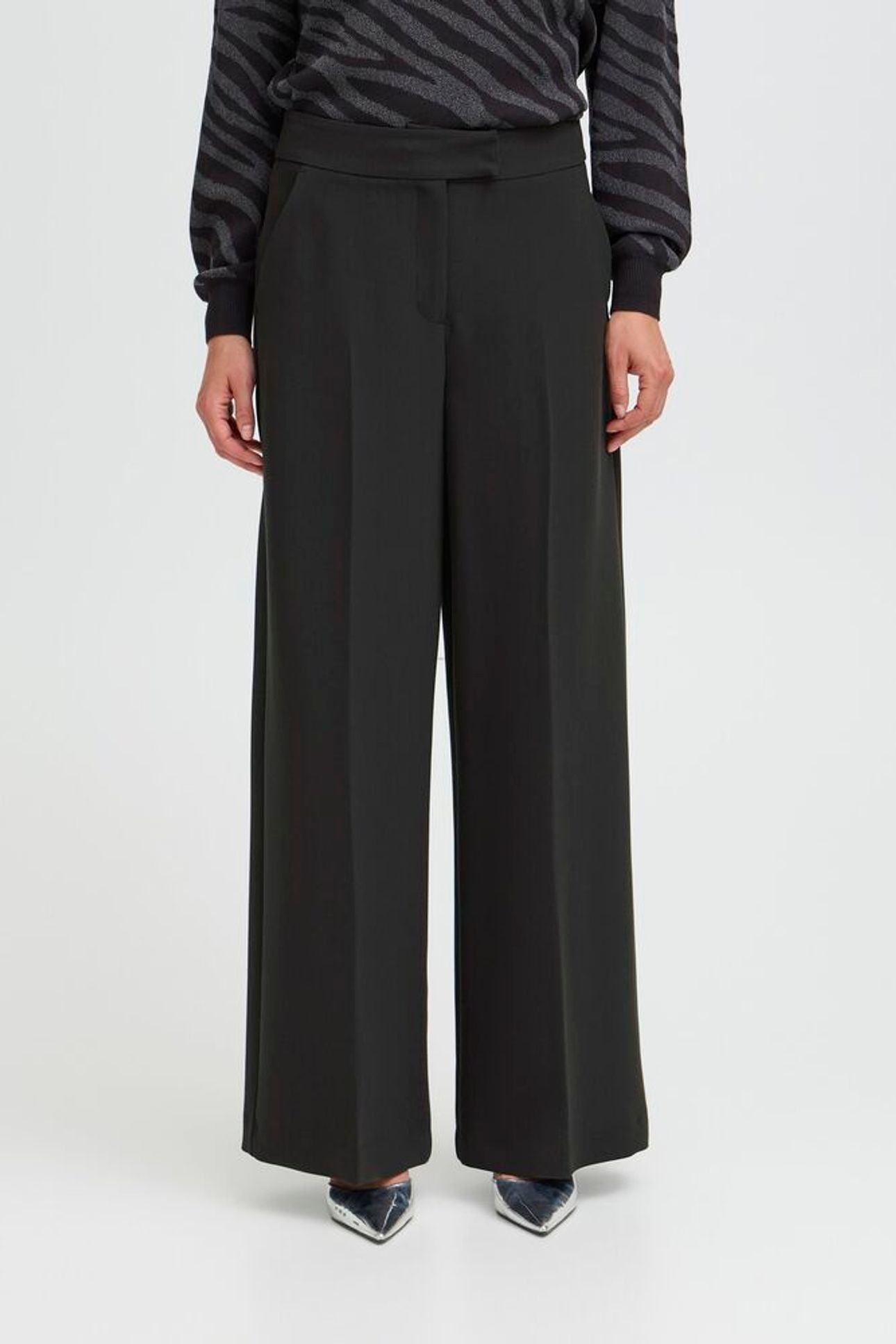 Black Wide Leg Trousers