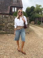 Denim Bermuda Shorts