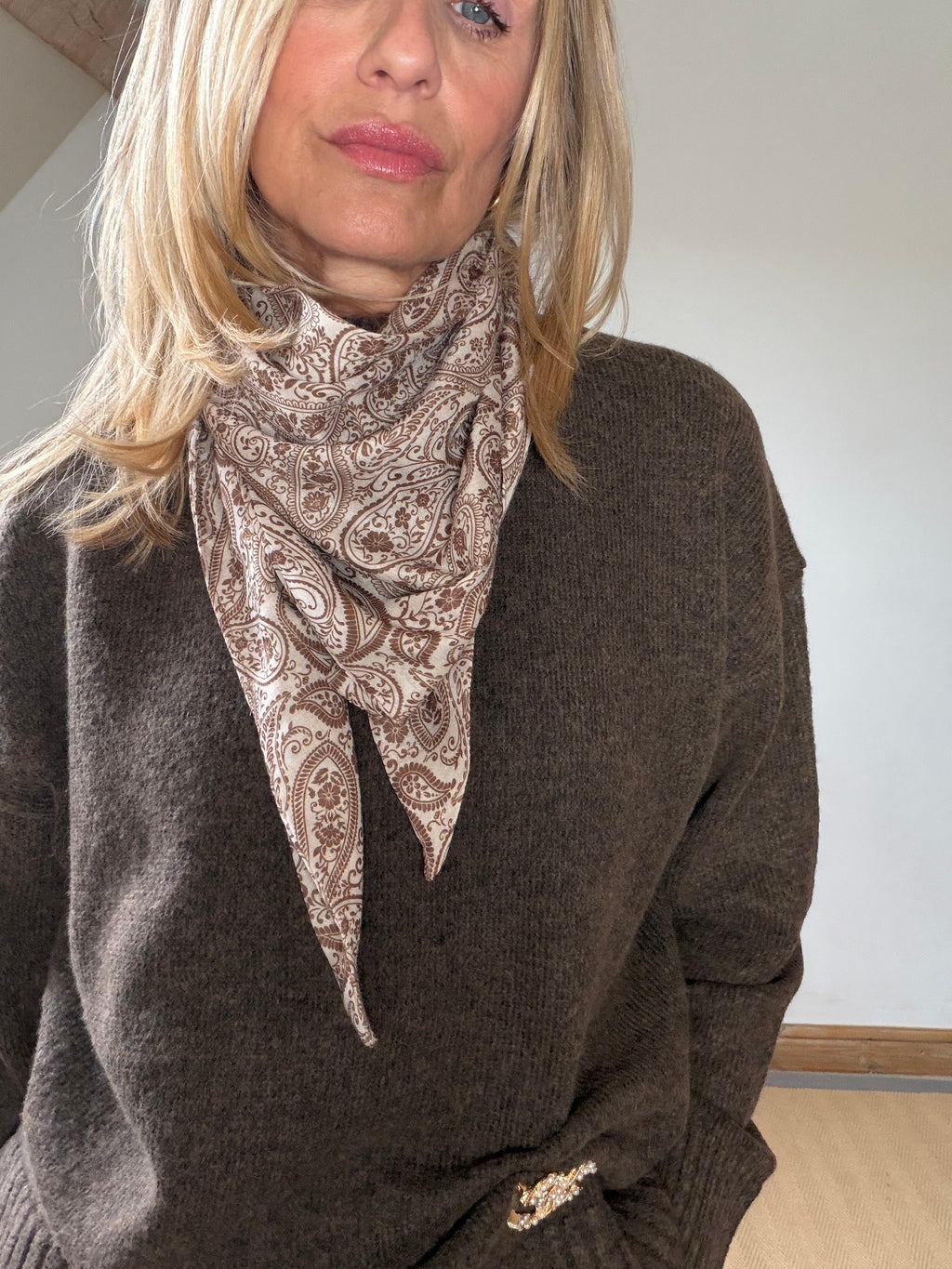 Paisley Triangle Scarf