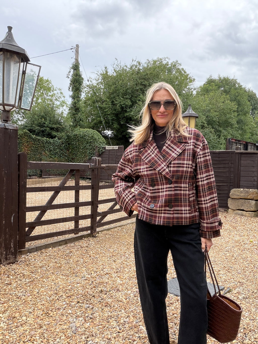 Cherry Check Jacket