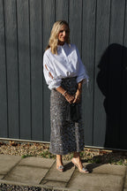 White Shirt With Bow Tie Sleeves