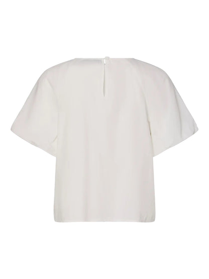 Cotton Top With Puff Sleeves