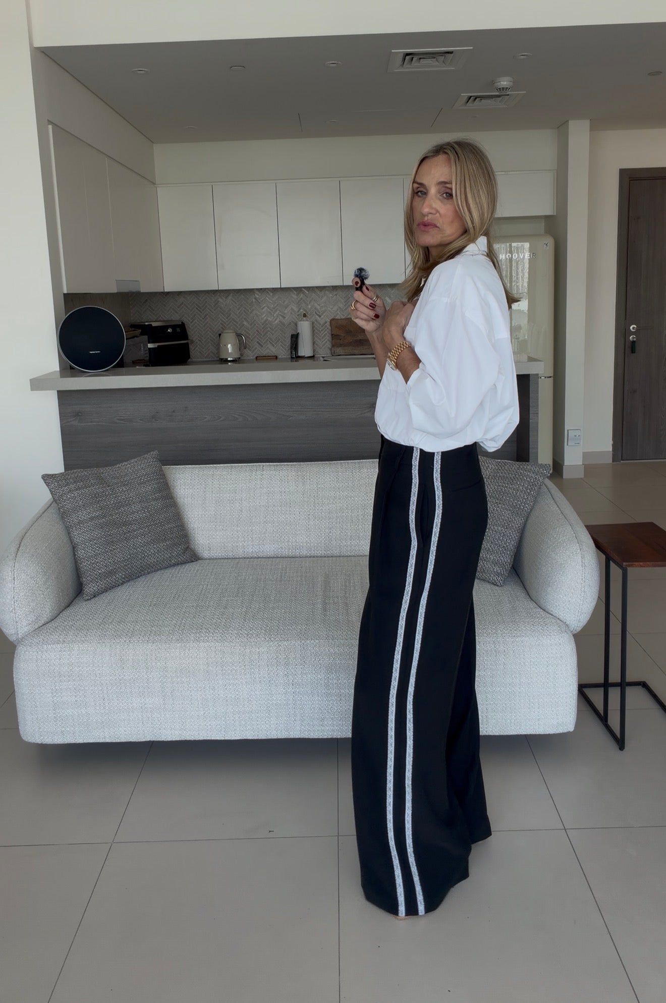 Lace Side Stripe Trousers