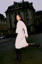 Oatmeal Sequin Skirt