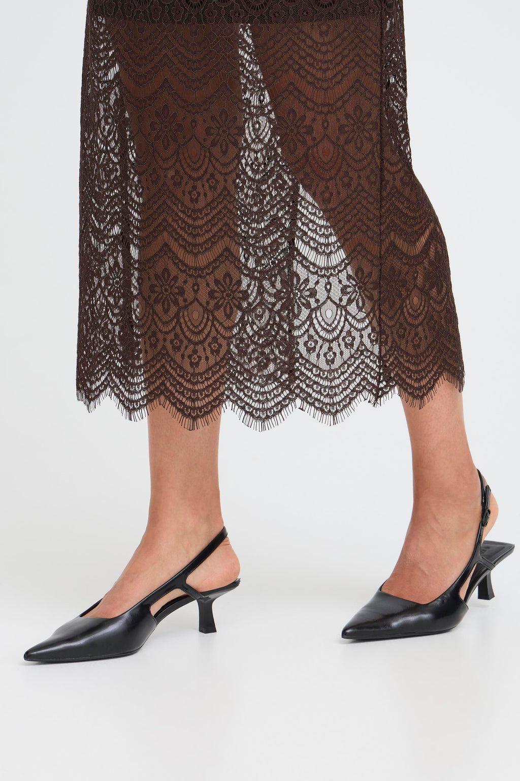 Brown Lace Skirt