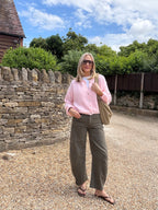 Round Neck Mohair Cardigan