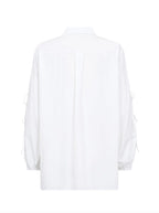 White Shirt With Bow Tie Sleeves