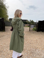 Khaki parka coat