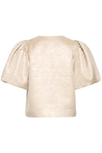 Metallic Puff Sleeve Jacket