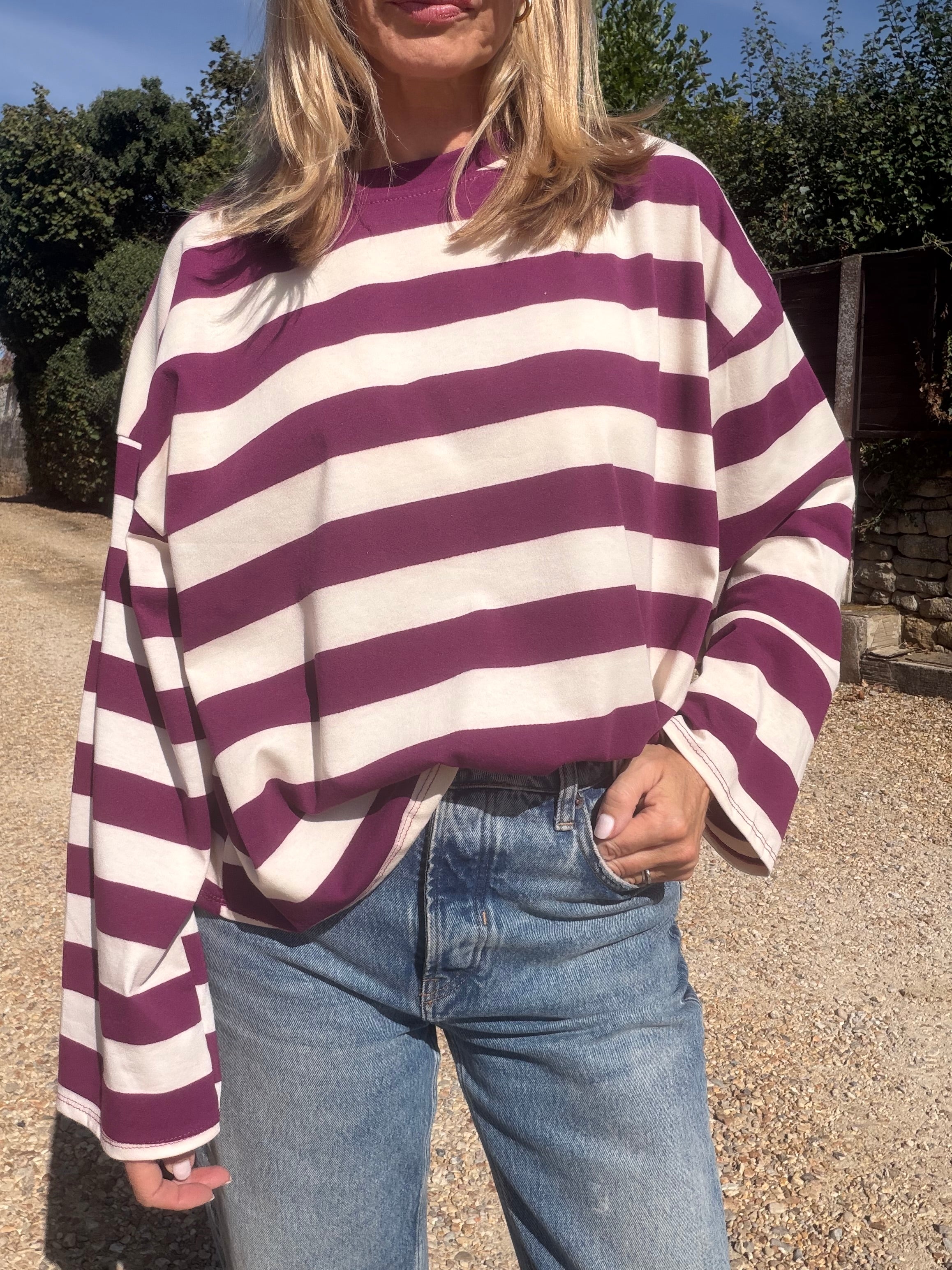 Striped Long Sleeve T-Shirt