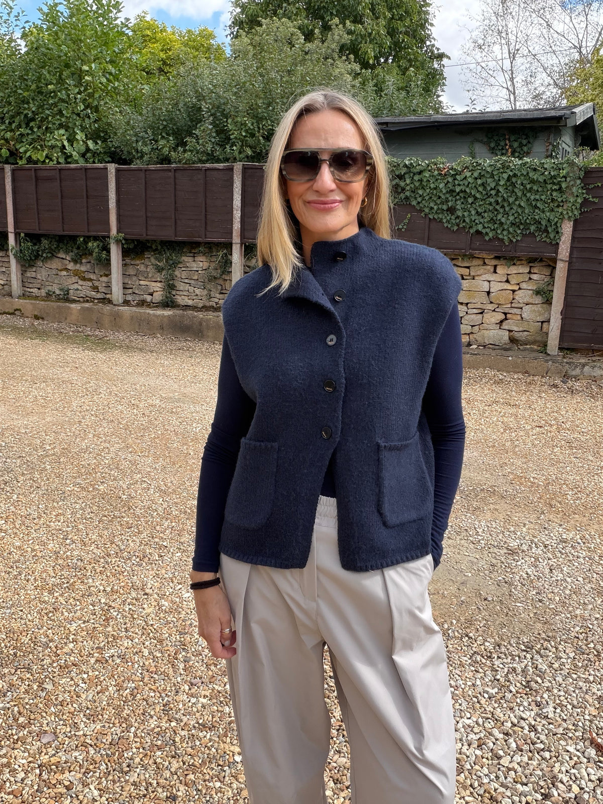 Heavy Knit Pocket Waistcoat