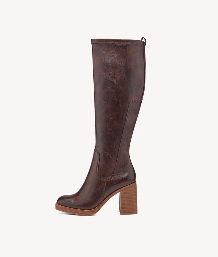 Brown Faux leather boots