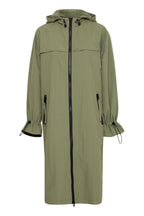 Khaki parka coat