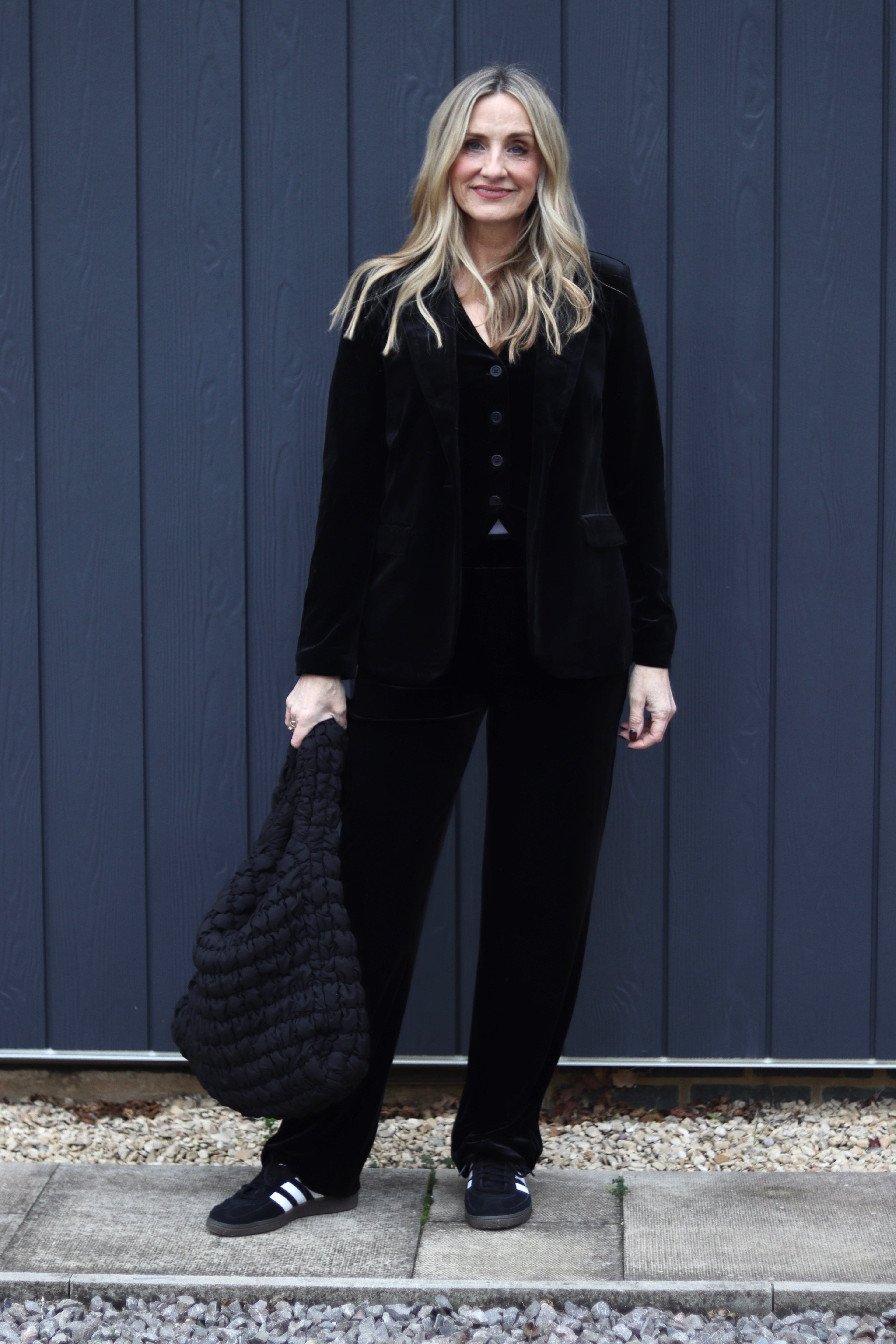 Black Velvet Trousers