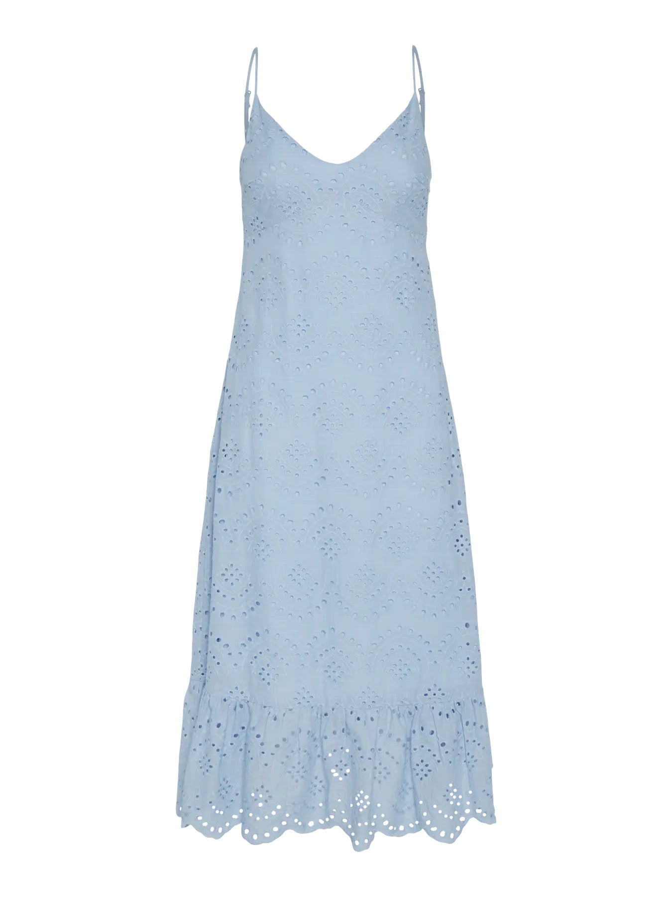 Broderie Anglaise Sundress -  Baby Blue