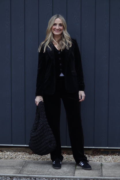 Black Velvet Blazer
