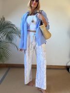 Paisley Cotton Trousers