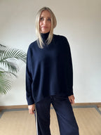 Relaxed Fit Roll Neck Jumper